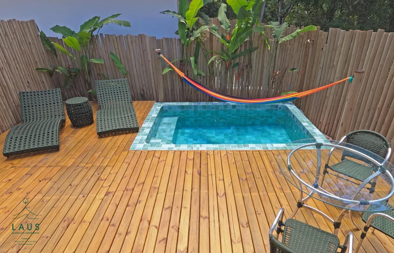 Praia dos Algodoes Laus Bangalos Experience - Piscina Privativa - Praia De Algodoes - Peninsula De Marau - Bahia מראה חיצוני תמונה