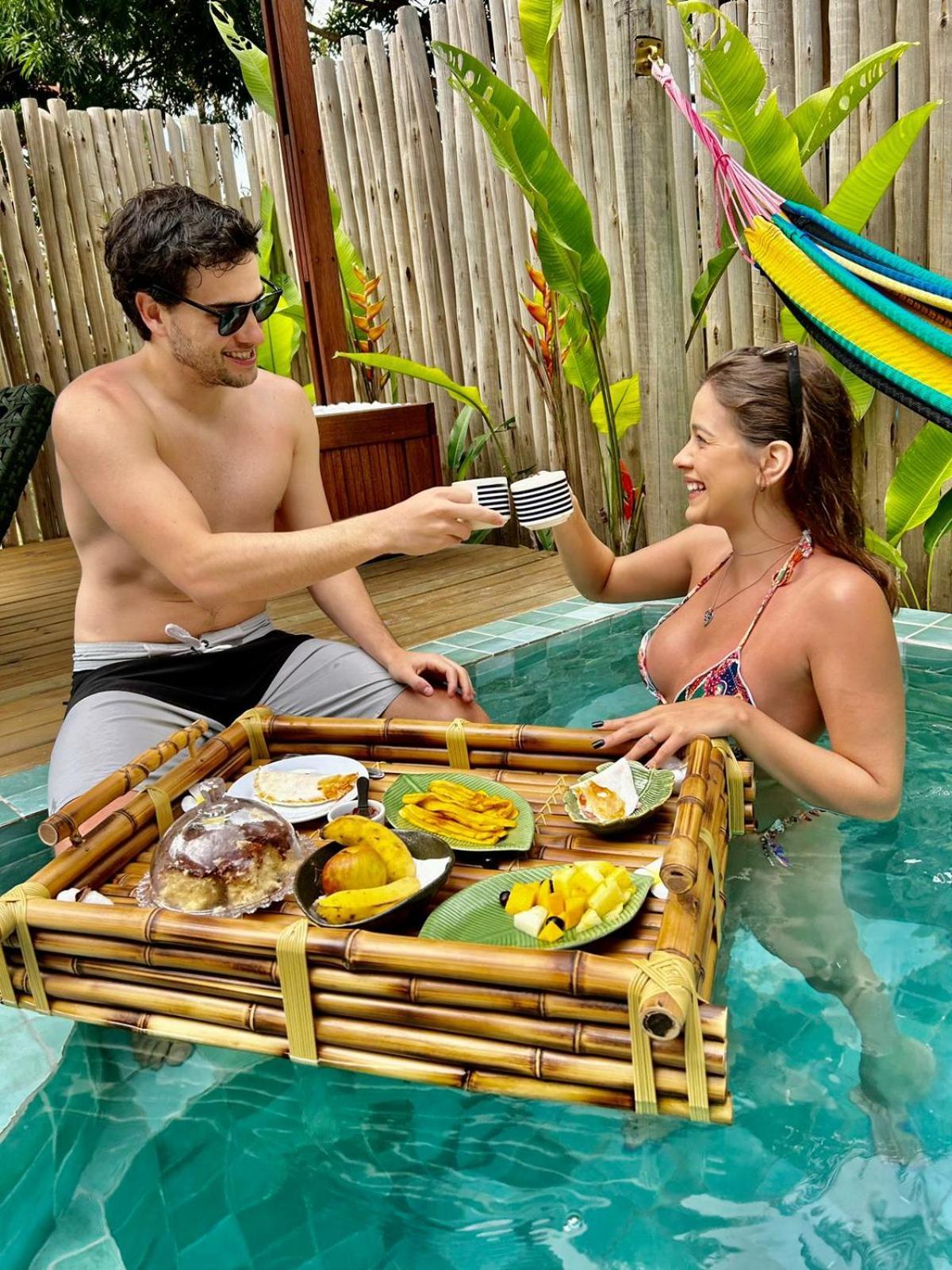 Praia dos Algodoes Laus Bangalos Experience - Piscina Privativa - Praia De Algodoes - Peninsula De Marau - Bahia מראה חיצוני תמונה